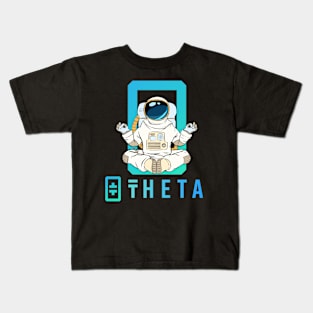 theta coin Crypto coin Crytopcurrency Kids T-Shirt